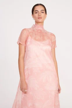 Best Sellers|The Evening Edit<STAUD CALLUNA DRESS  CHERRY BLOSSOM IVORY TOILE CHERRYBLOSSOMIVORYTOILE