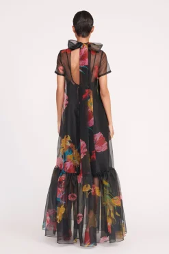 Best Sellers|Dresses<STAUD CALLUNA DRESS  FIRST BLOOM NIGHT FIRSTBLOOMNIGHT