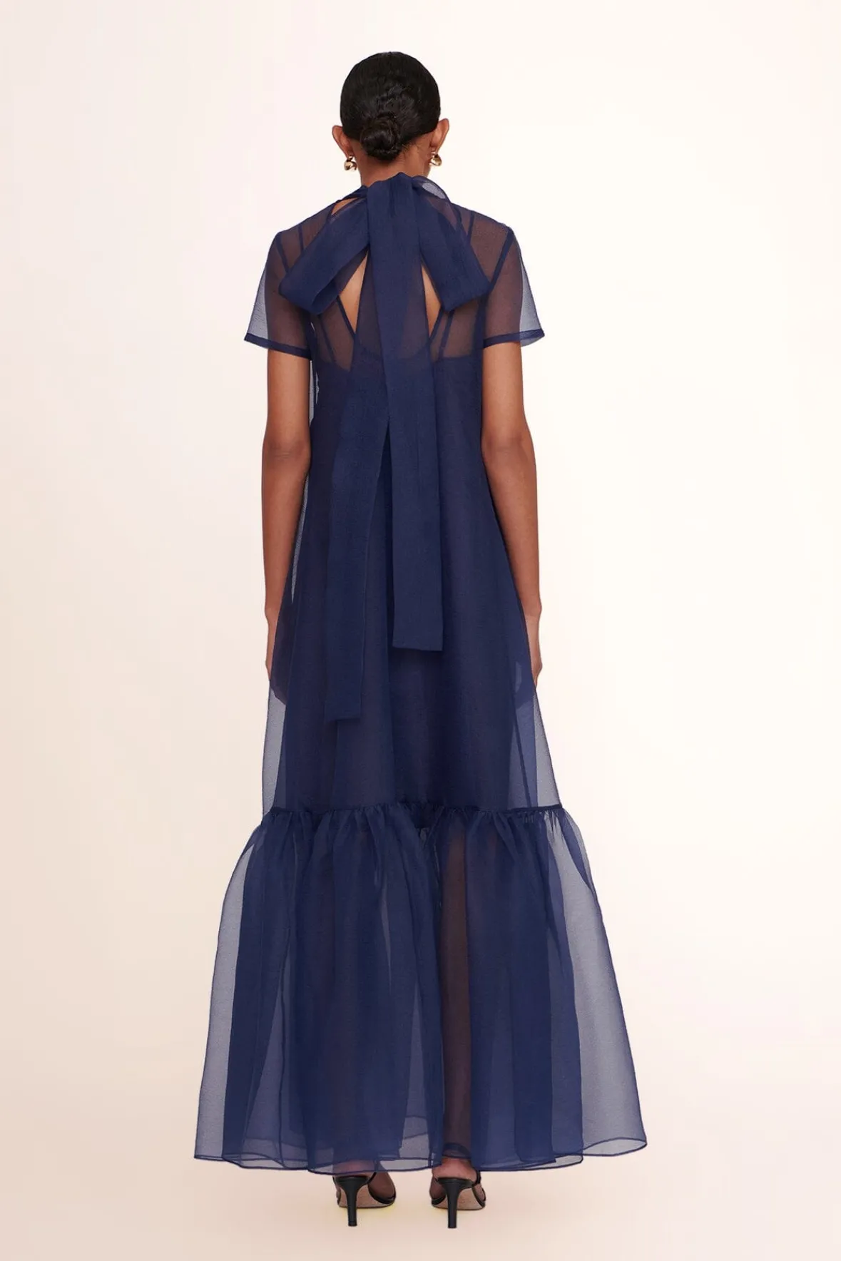 Dresses<STAUD CALLUNA DRESS NAVY