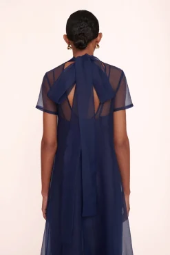 Dresses<STAUD CALLUNA DRESS NAVY