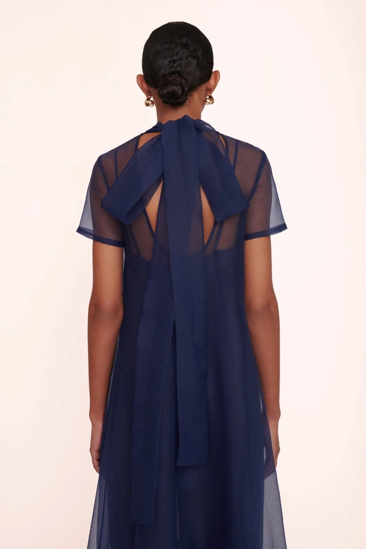 Dresses<STAUD CALLUNA DRESS NAVY
