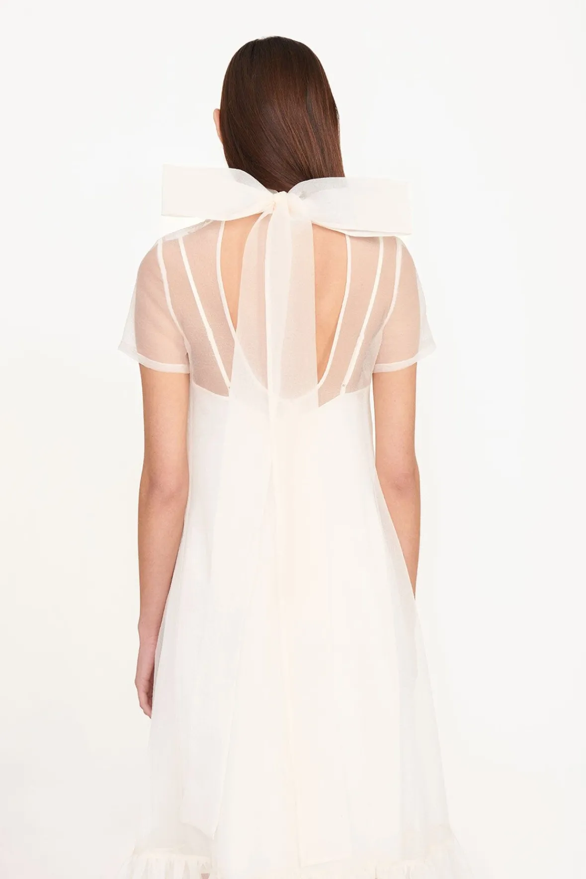 STAUD Bride|Dresses<STAUD CALLUNA DRESS WHITE