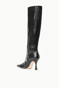 The Boot Shop<STAUD CAMI BOOT  BLACK CROC EMBOSSED BLACKCROCEMBOSSED