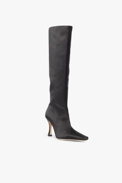 The Boot Shop<STAUD CAMI BOOT  BLACK SATIN BLACKSATIN