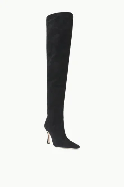The Boot Shop<STAUD CAMI OVER THE KNEE BOOT  BLACK SUEDE BLACKSUEDE