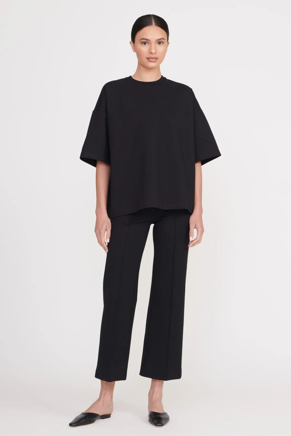 Essentials|Tops<STAUD CAPSULE TOP BLACK