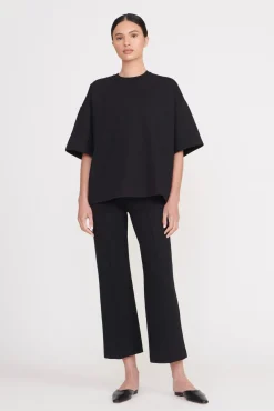 Essentials|Tops<STAUD CAPSULE TOP BLACK
