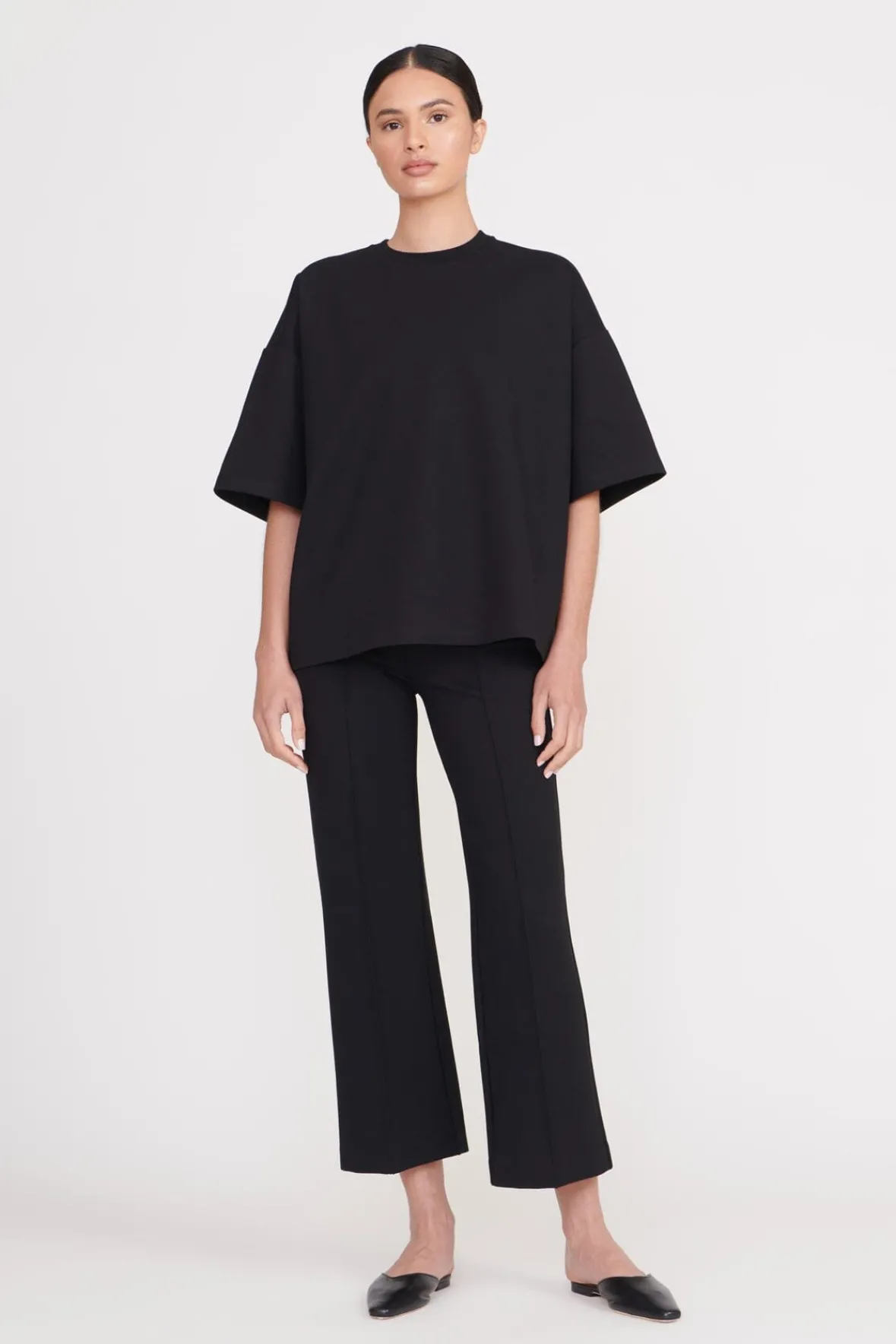 Essentials|Tops<STAUD CAPSULE TOP BLACK