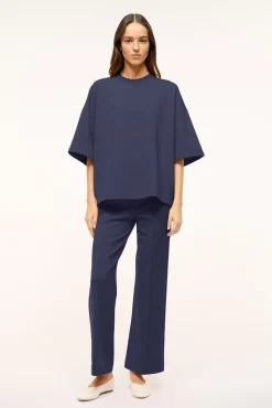 Essentials|Tops<STAUD CAPSULE TOP   NAVY
