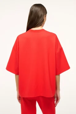Essentials|Tops<STAUD CAPSULE TOP  RED ROSE REDROSE