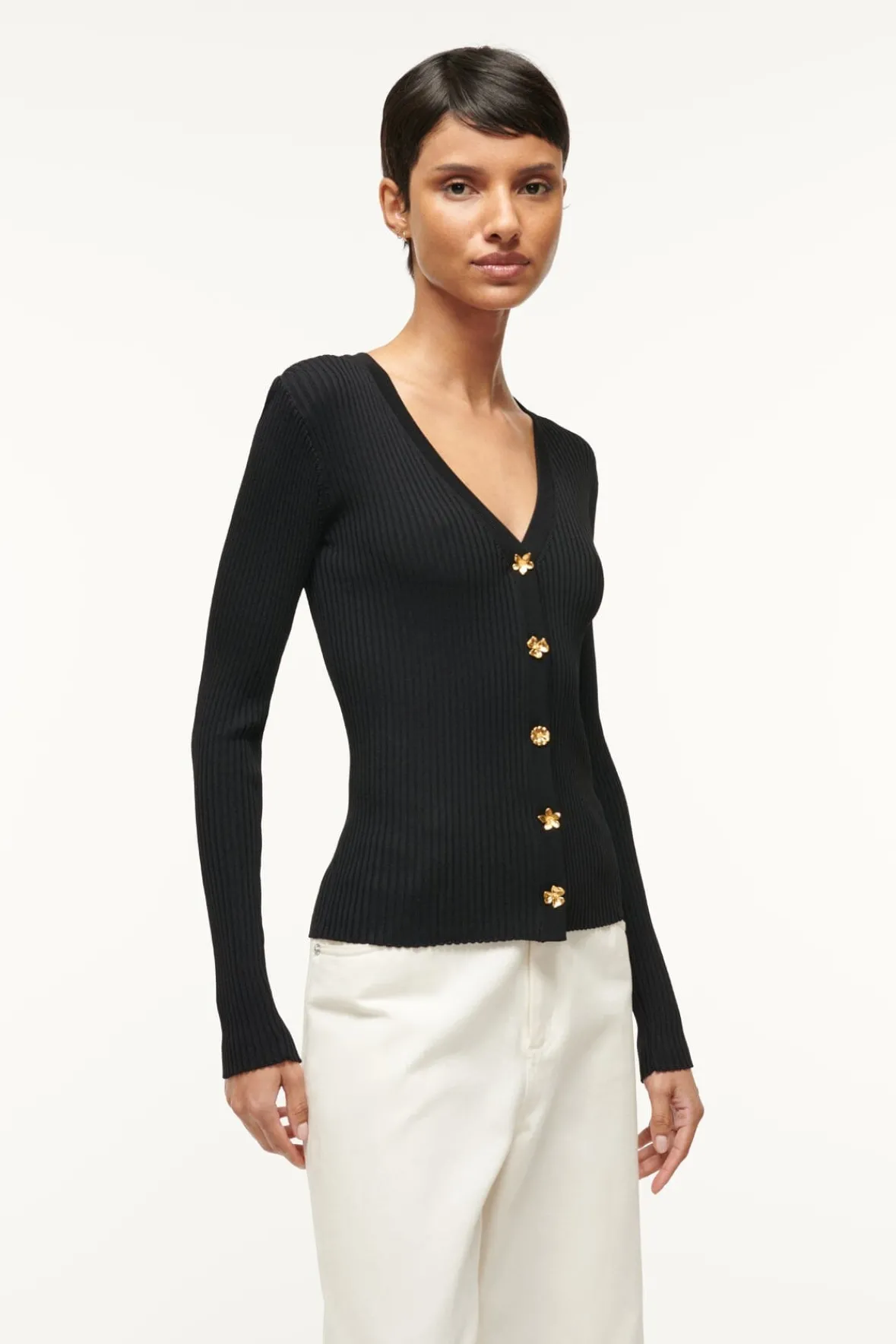 Knits<STAUD CARGO SWEATER BLACK