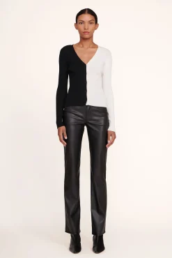 Best Sellers|Knits<STAUD CARGO SWEATER BLACK WHITE BLACKWHITE
