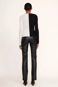 Best Sellers|Knits<STAUD CARGO SWEATER BLACK WHITE BLACKWHITE