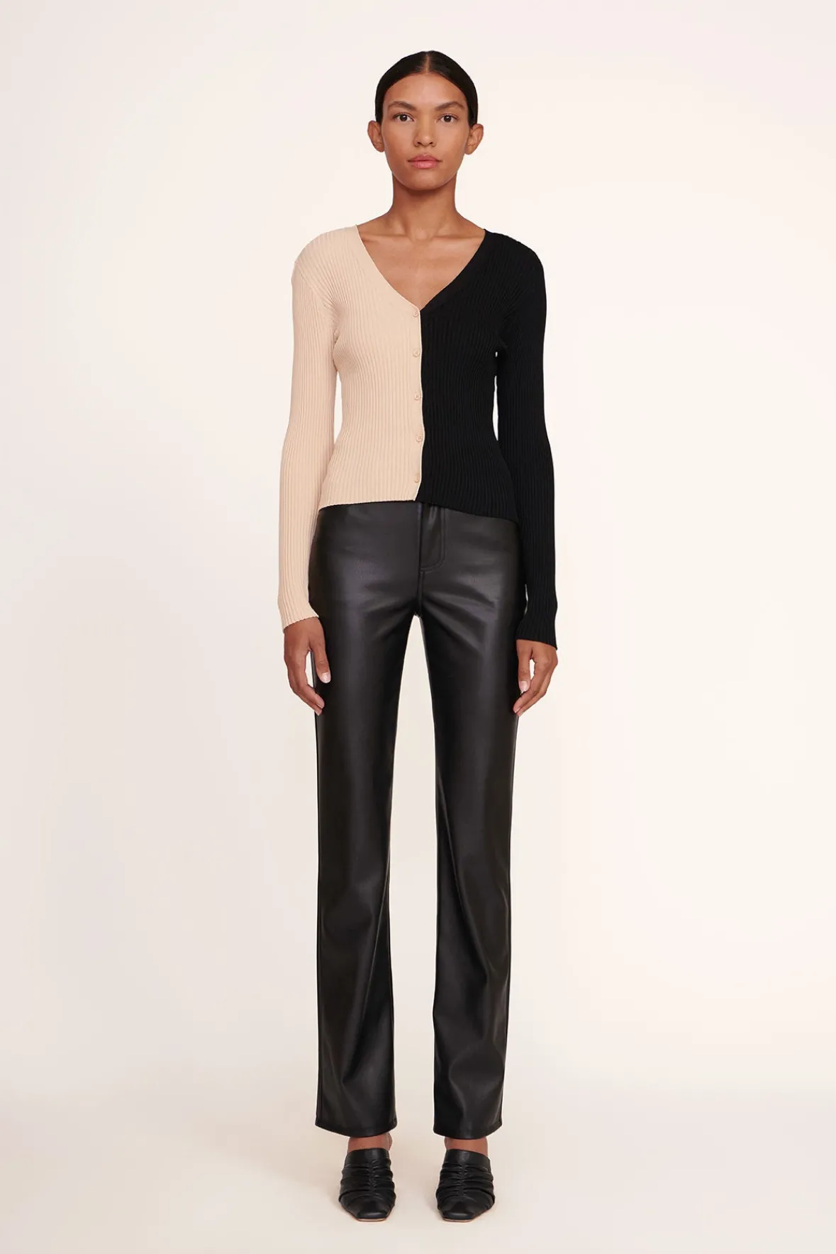 Best Sellers|Knits<STAUD CARGO SWEATER BUFF BLACK BUFFBLACK