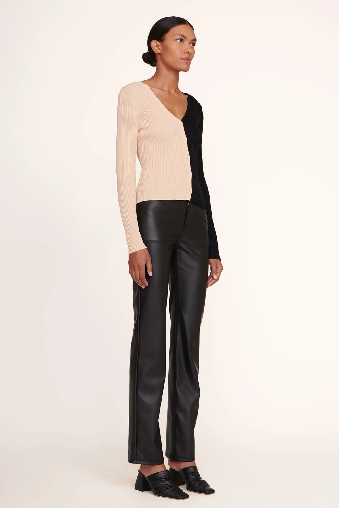 Best Sellers|Knits<STAUD CARGO SWEATER BUFF BLACK BUFFBLACK
