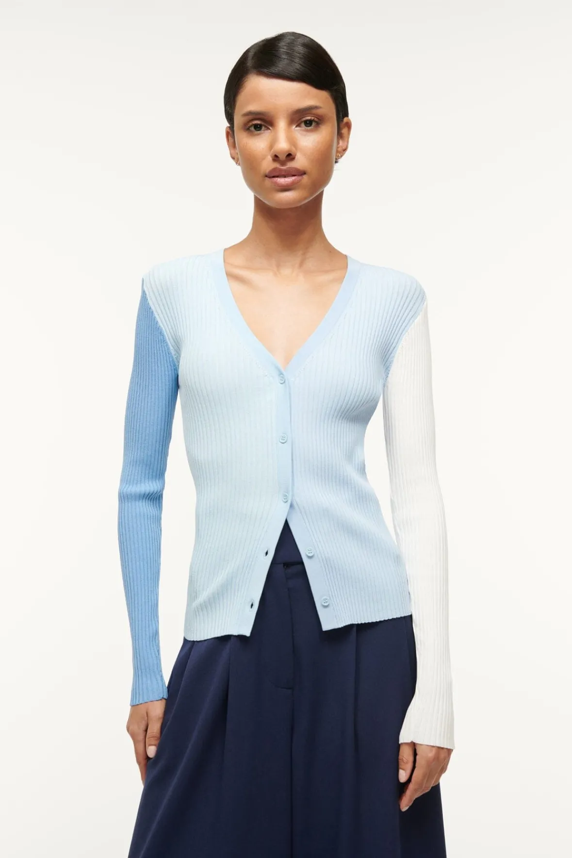 Knits<STAUD CARGO SWEATER PERIWINKLE MULTI PERIWINKLEMULTI
