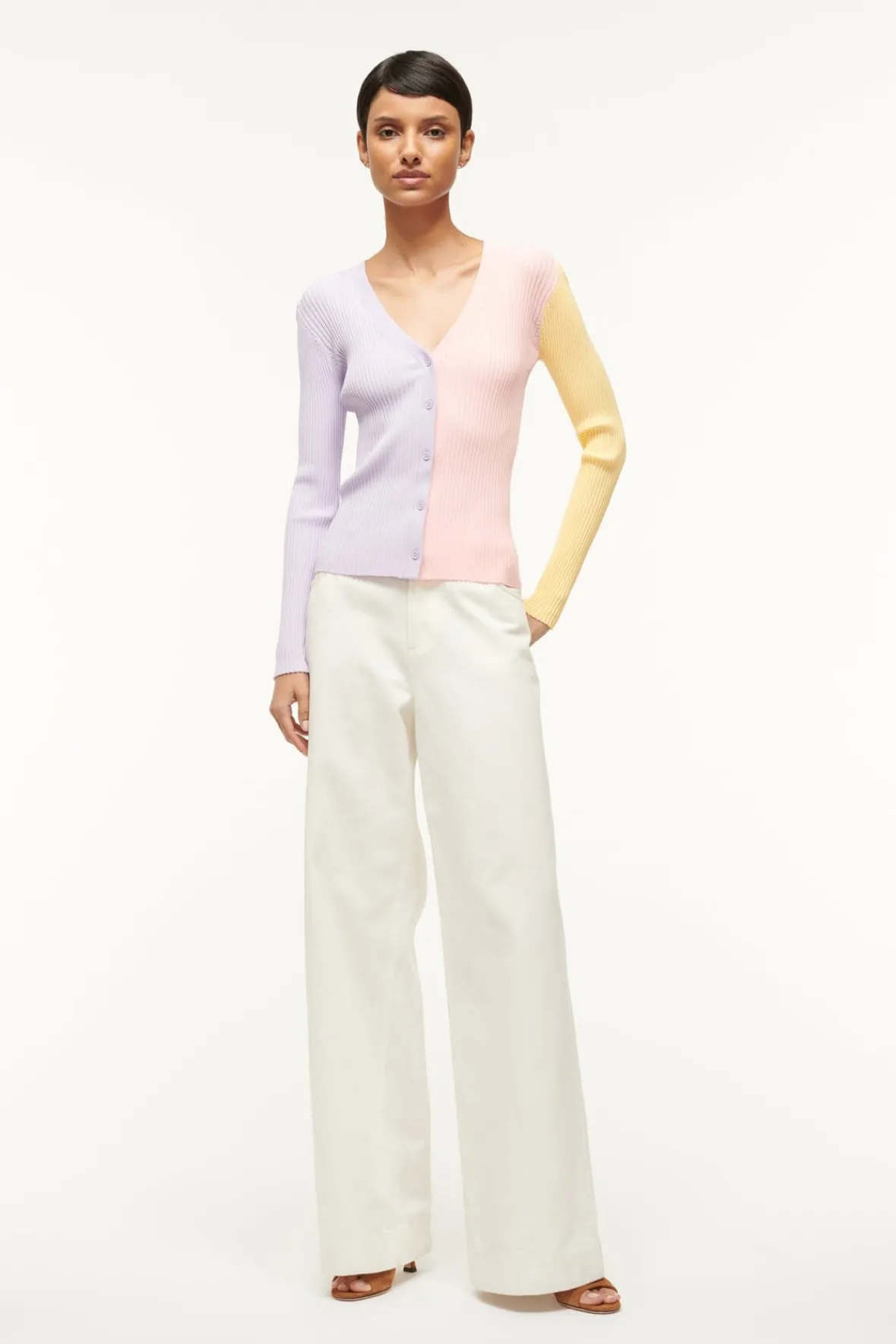 Knits<STAUD CARGO SWEATER PINK SHERBET PINKSHERBET