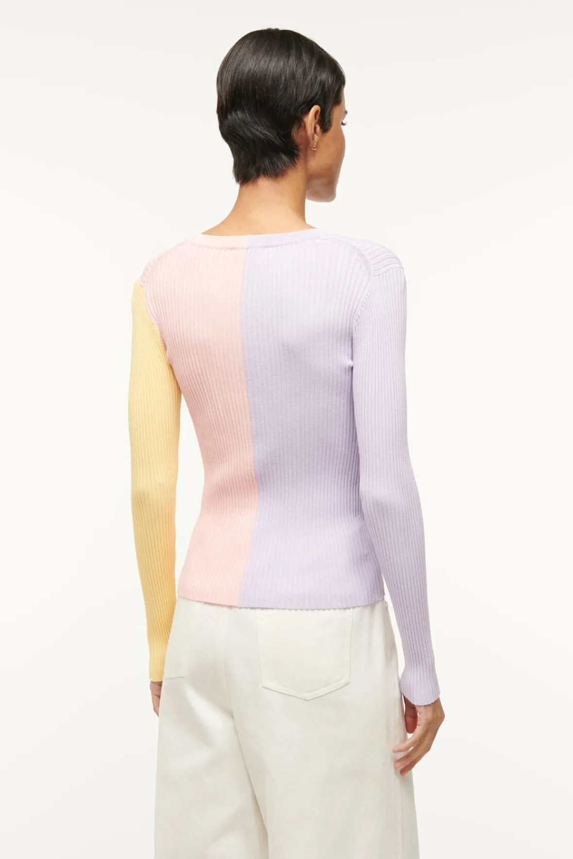 Knits<STAUD CARGO SWEATER PINK SHERBET PINKSHERBET