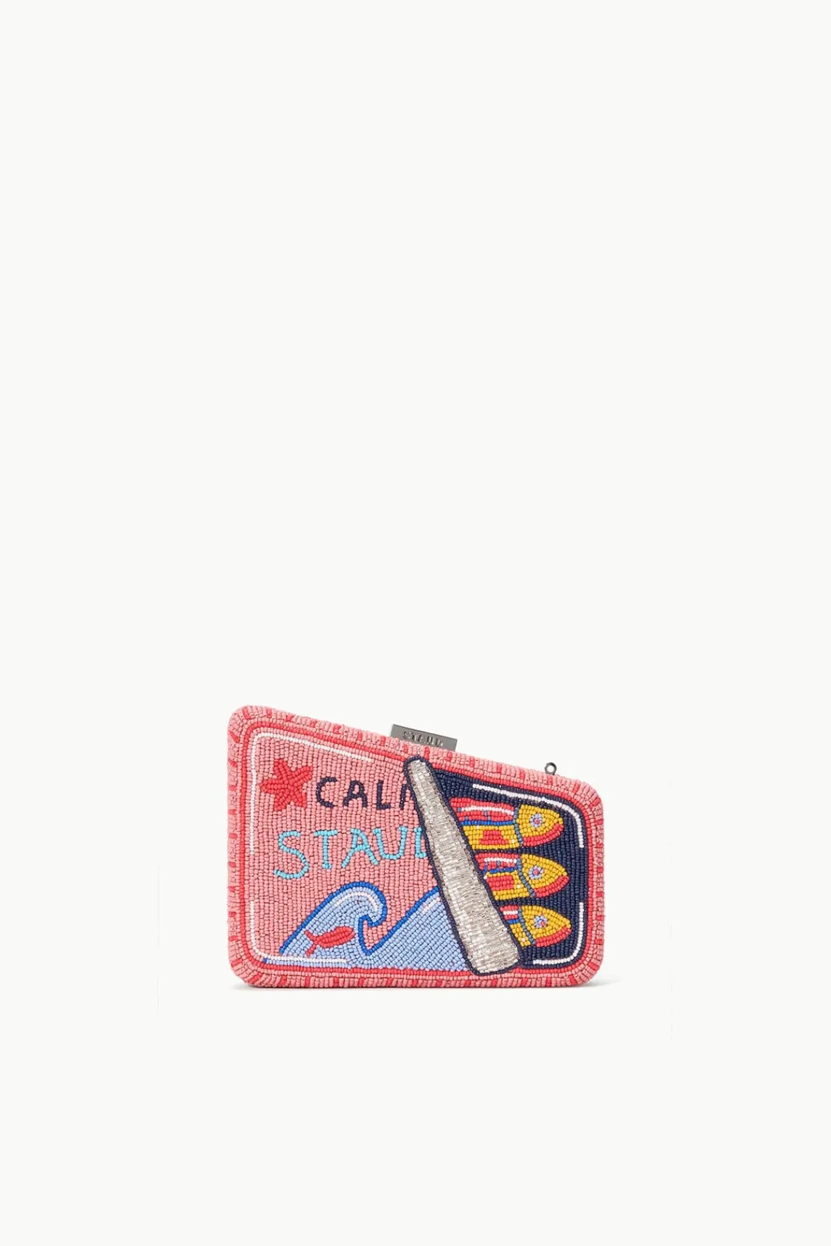 The Evening Edit|Beaded<STAUD CARMELLA BEADED CLUTCH INES PINK STAUDINESPINK