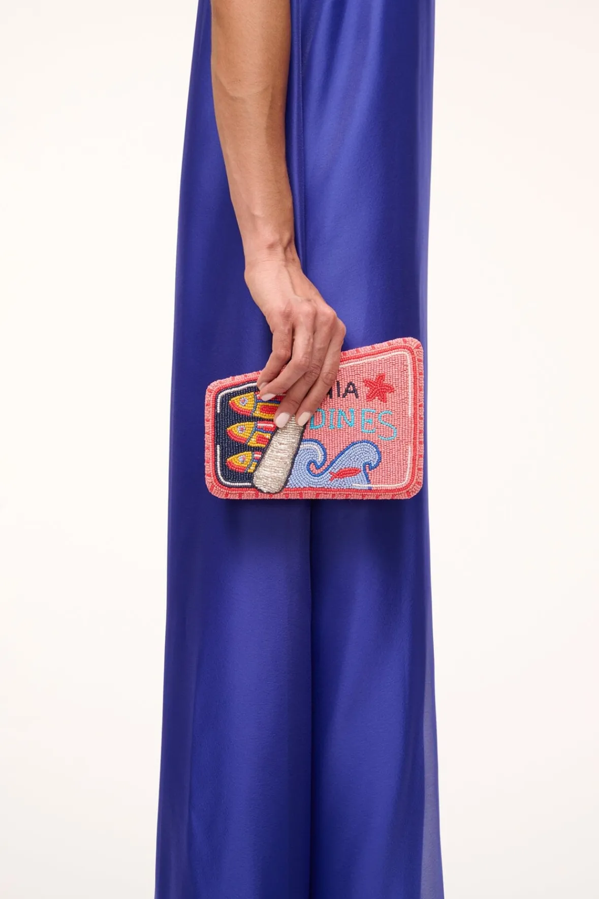 The Evening Edit|Beaded<STAUD CARMELLA BEADED CLUTCH INES PINK STAUDINESPINK