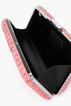 The Evening Edit|Beaded<STAUD CARMELLA BEADED CLUTCH INES PINK STAUDINESPINK