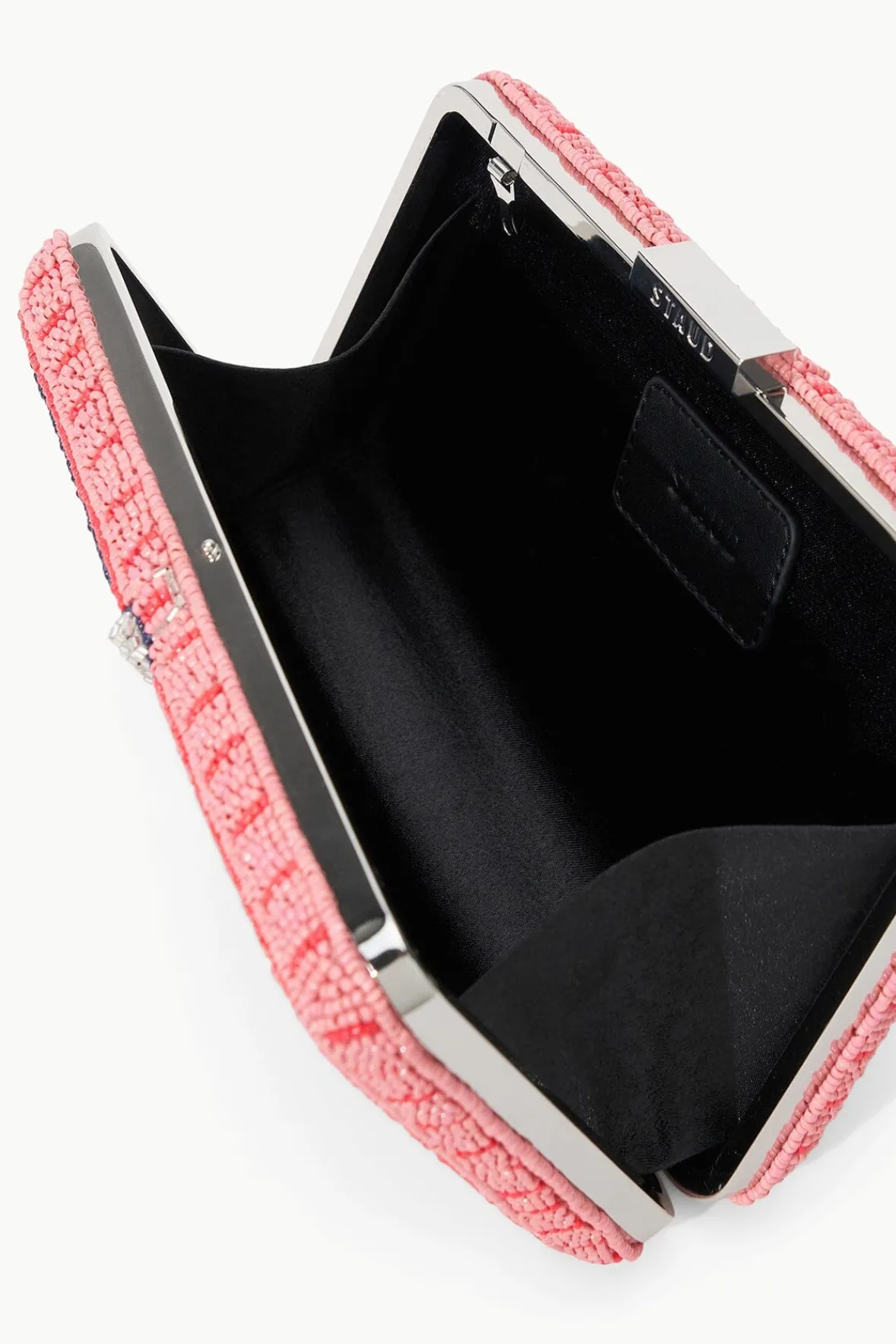 The Evening Edit|Beaded<STAUD CARMELLA BEADED CLUTCH INES PINK STAUDINESPINK