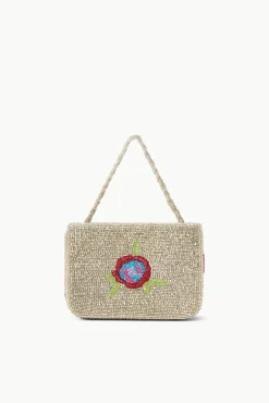 Clutches|Beaded<STAUD CARMEN BEADED BOX BAG  DIAMOND ROSE DIAMONDROSE