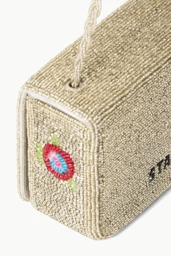 Clutches|Beaded<STAUD CARMEN BEADED BOX BAG  DIAMOND ROSE DIAMONDROSE