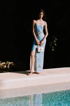 Clutches|Beaded<STAUD CARMEN BEADED BOX BAG  DIAMOND ROSE DIAMONDROSE