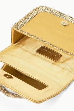 Clutches|Beaded<STAUD CARMEN BEADED BOX BAG GOLD