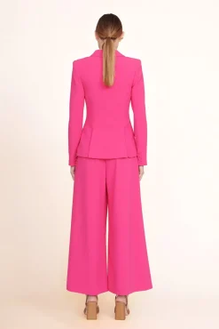Outerwear & Jackets<STAUD CARSON BLAZER MAGENTA