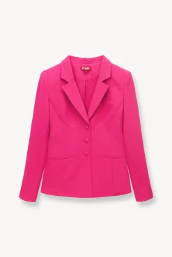 Outerwear & Jackets<STAUD CARSON BLAZER MAGENTA