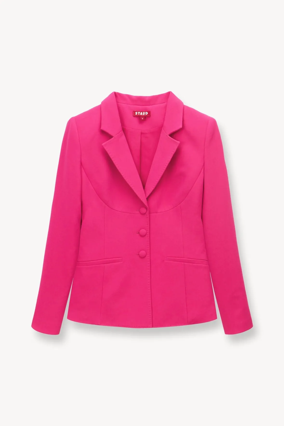 Outerwear & Jackets<STAUD CARSON BLAZER MAGENTA
