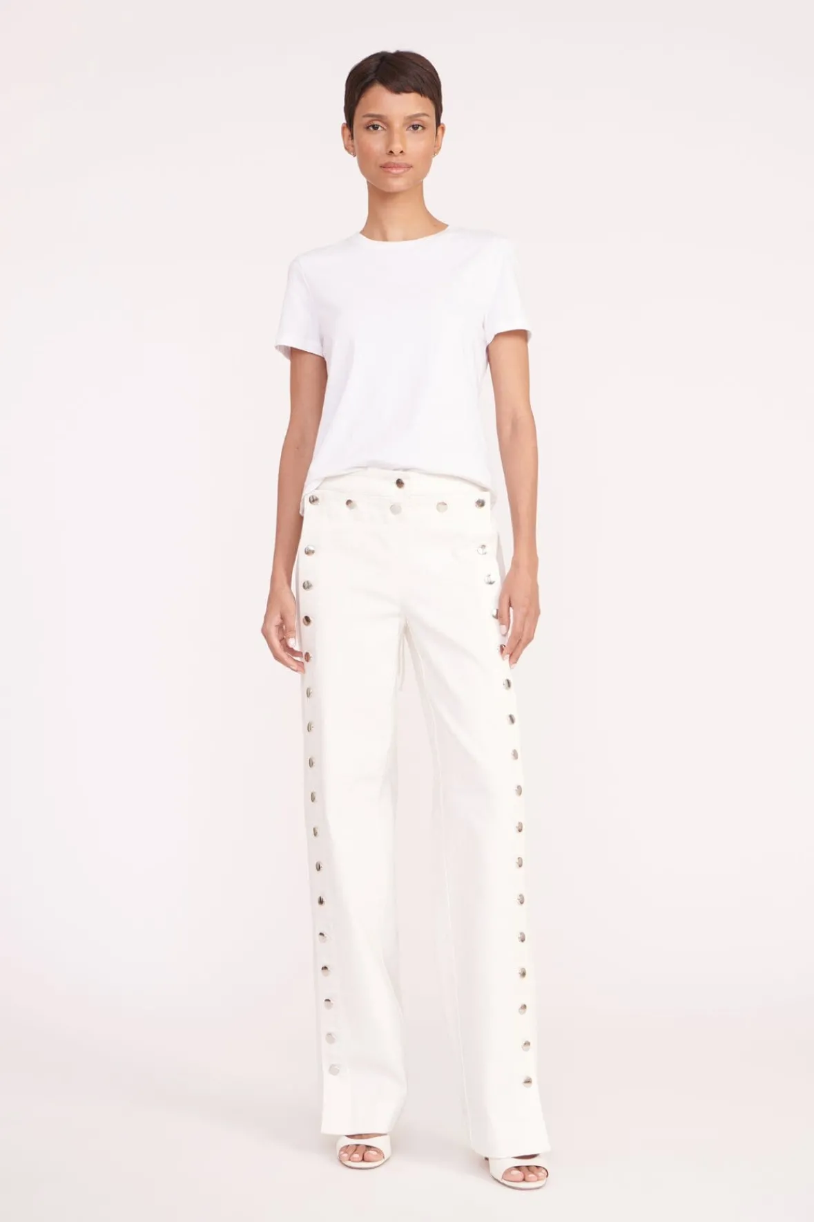 Pants & Shorts<STAUD CARTER PANT WHITE