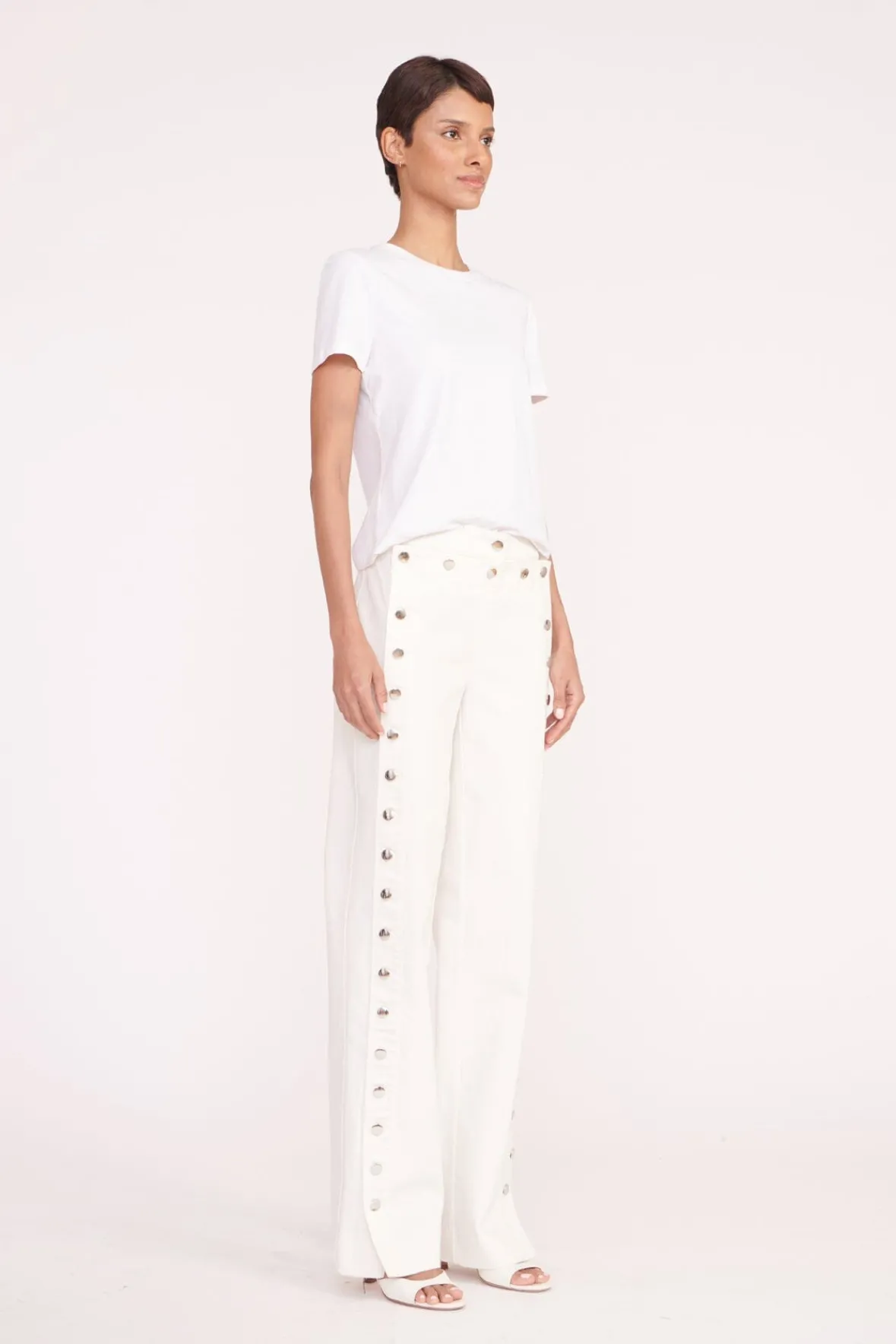 Pants & Shorts<STAUD CARTER PANT WHITE