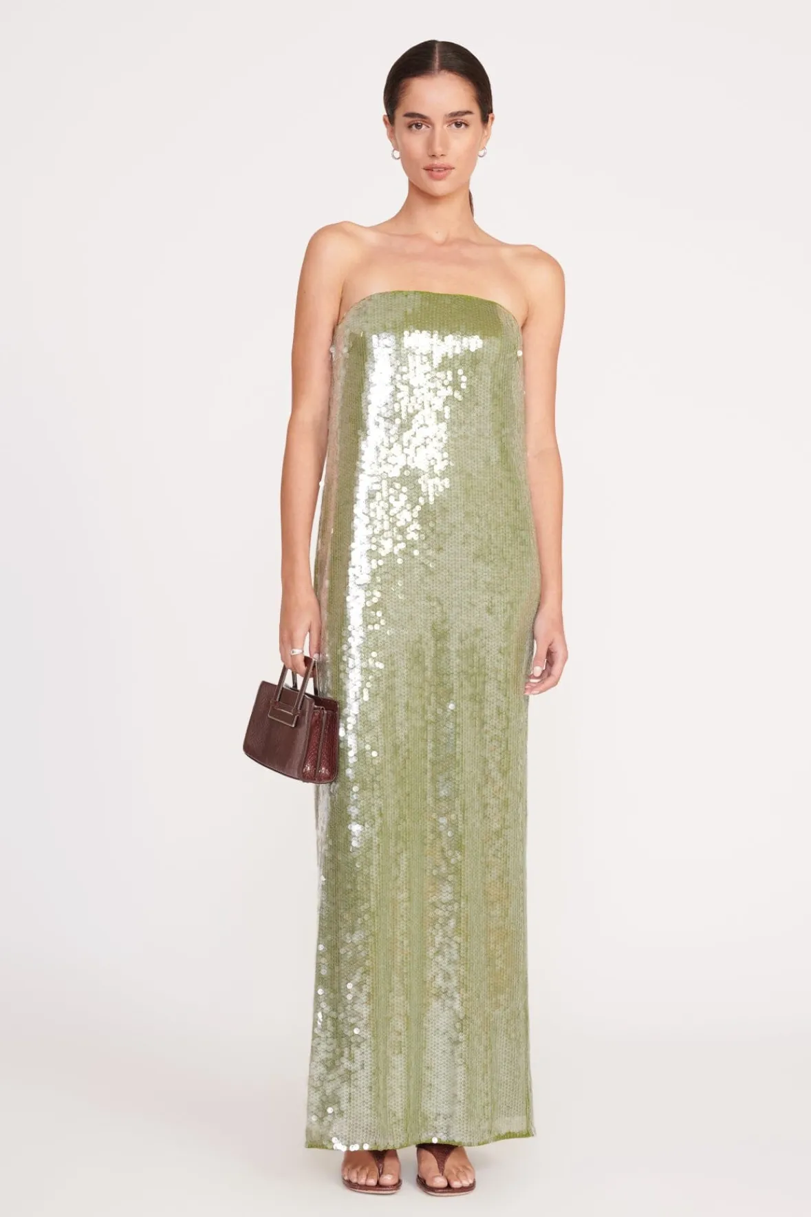 Dresses<STAUD CASEY DRESS GARDEN MOSS GARDENMOSS