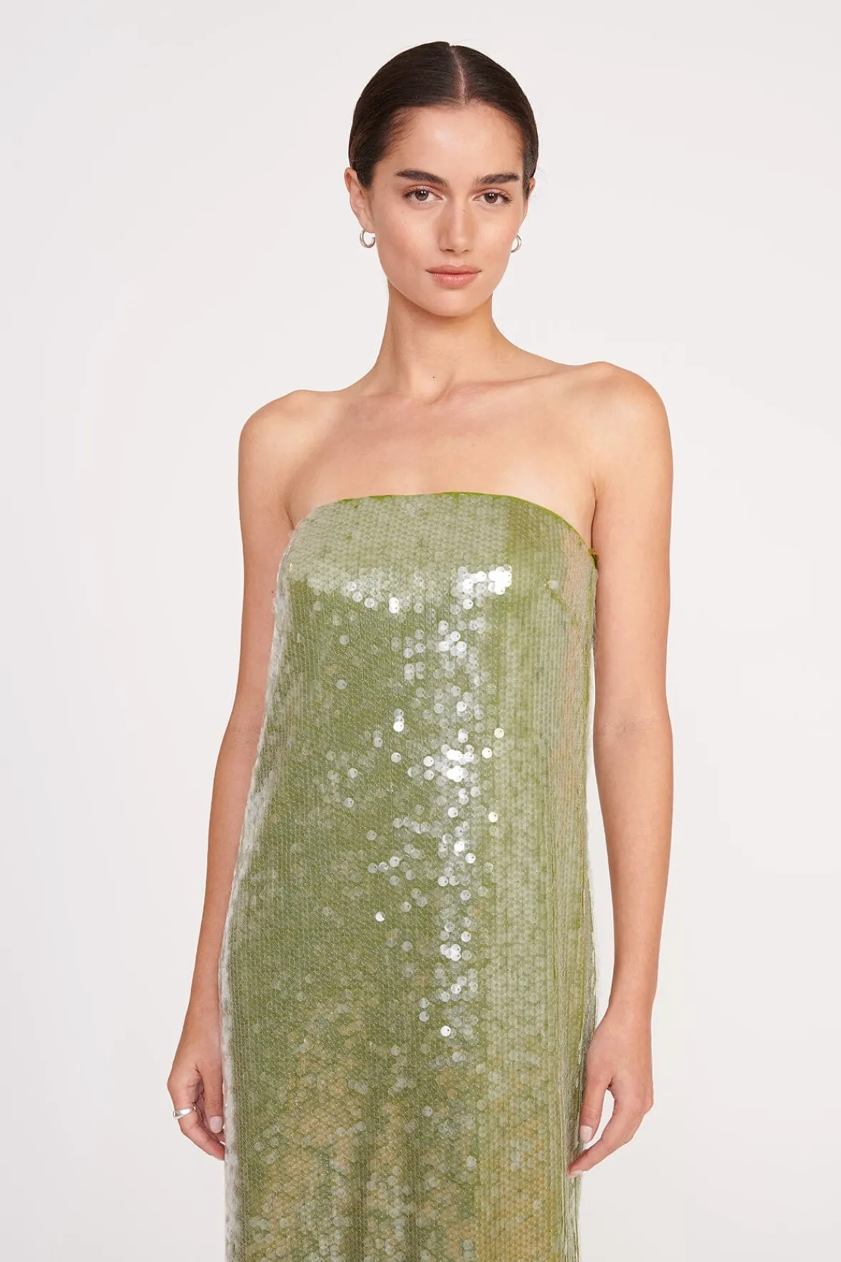 Dresses<STAUD CASEY DRESS GARDEN MOSS GARDENMOSS
