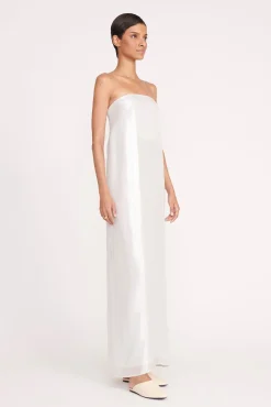 Dresses<STAUD CASEY DRESS SILVER