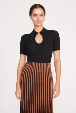 Best Sellers|Tops<STAUD CATALEYA TOP   BLACK