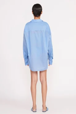 Tops<STAUD CHAMOMILE SHIRT   AZURE