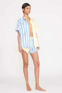 Cover-Ups<STAUD CHANNING TOP  BUTTERCUP SEASHORE STRIPE BUTTERCUPSEASHORESTRIPE
