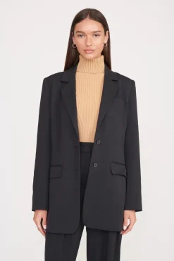 Spring Suiting|Essentials<STAUD CITY BLAZER BLACK
