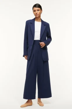 Spring Suiting|Essentials<STAUD CITY BLAZER   NAVY
