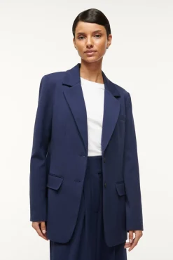 Spring Suiting|Essentials<STAUD CITY BLAZER   NAVY