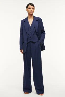 Spring Suiting|Essentials<STAUD CITY BLAZER   NAVY