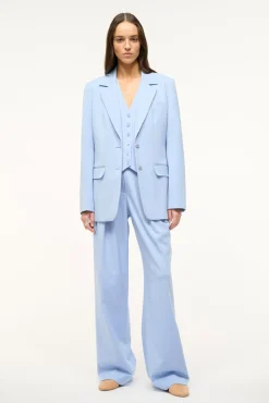 Outerwear & Jackets|Spring Suiting<STAUD CITY BLAZER   PERIWINKLE