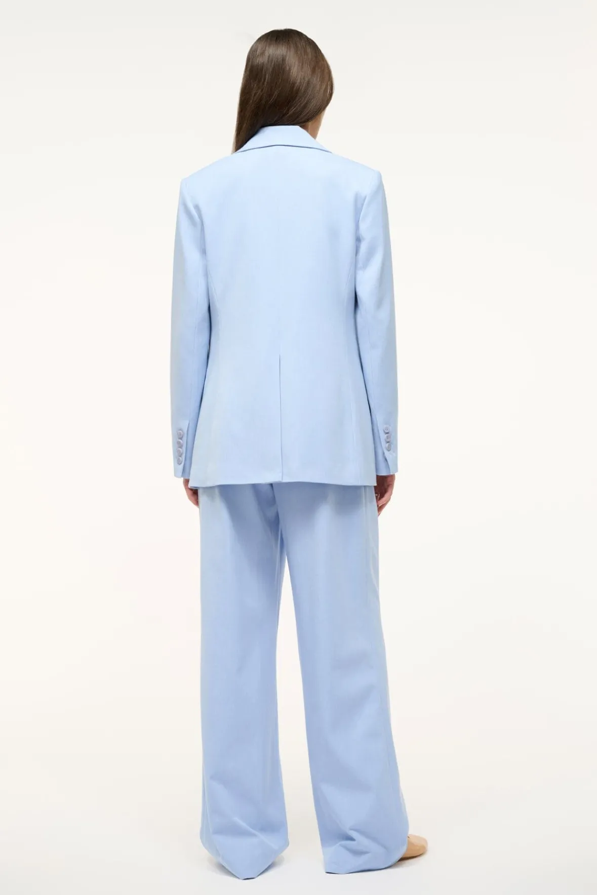 Outerwear & Jackets|Spring Suiting<STAUD CITY BLAZER PERIWINKLE