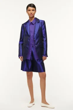 Outerwear & Jackets|The Evening Edit<STAUD CITY BLAZER VIOLET