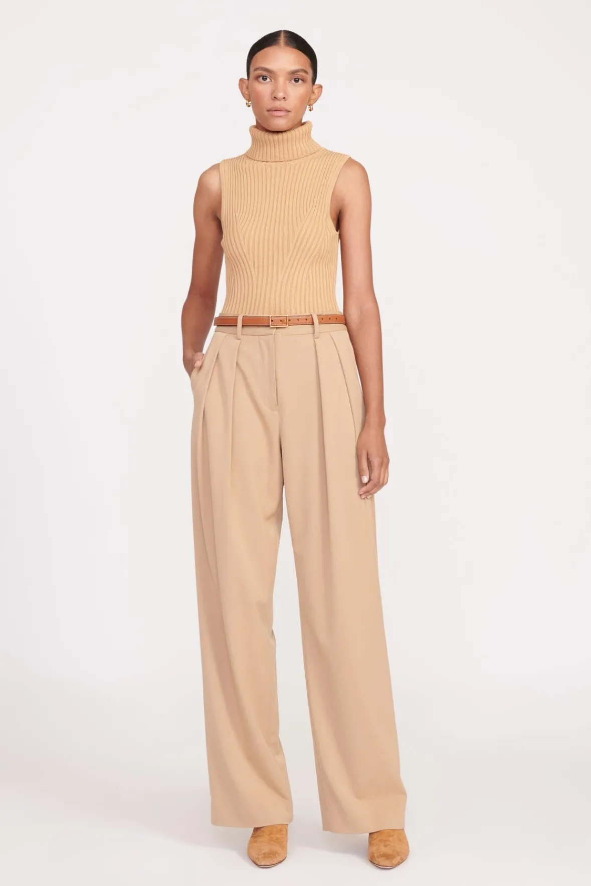 Belts<STAUD CLASSIC BELT TAN