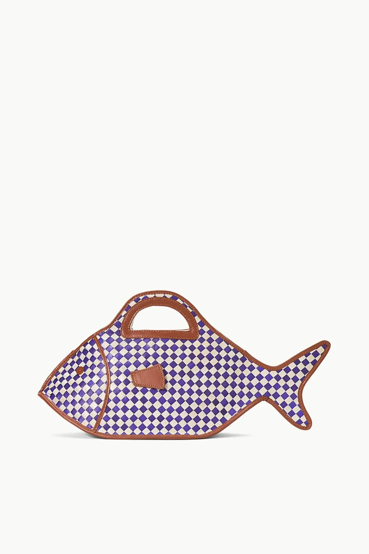 Clutches<STAUD CLEO FISH BASKET BAG COCONUT CHECK COCONUTCHECK